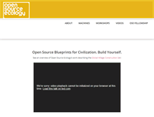 Tablet Screenshot of opensourceecology.org